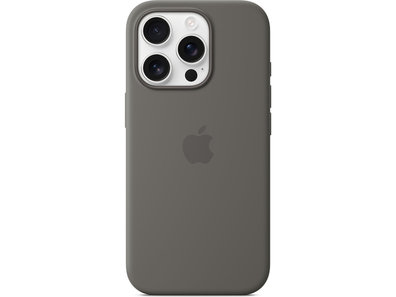 Apple iPhone 16 Pro Silikonecover (granitgrå) Mobilcover