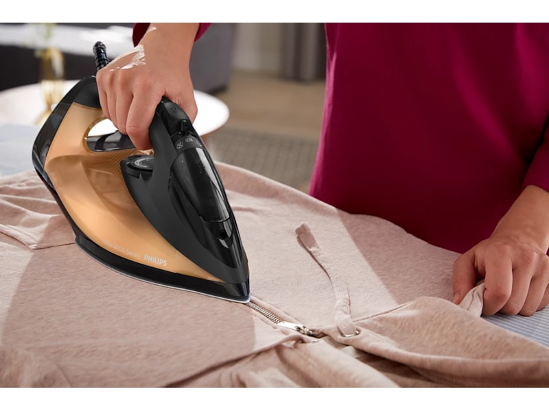 Philips 7000 Series DST7040/81 Dampstrygejern (sort/guld) Strygejern