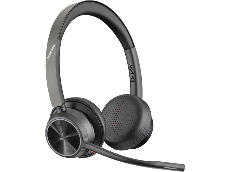 Poly Voyager 4320-M MS USB-C headset med opladningsstander Trådløst headset