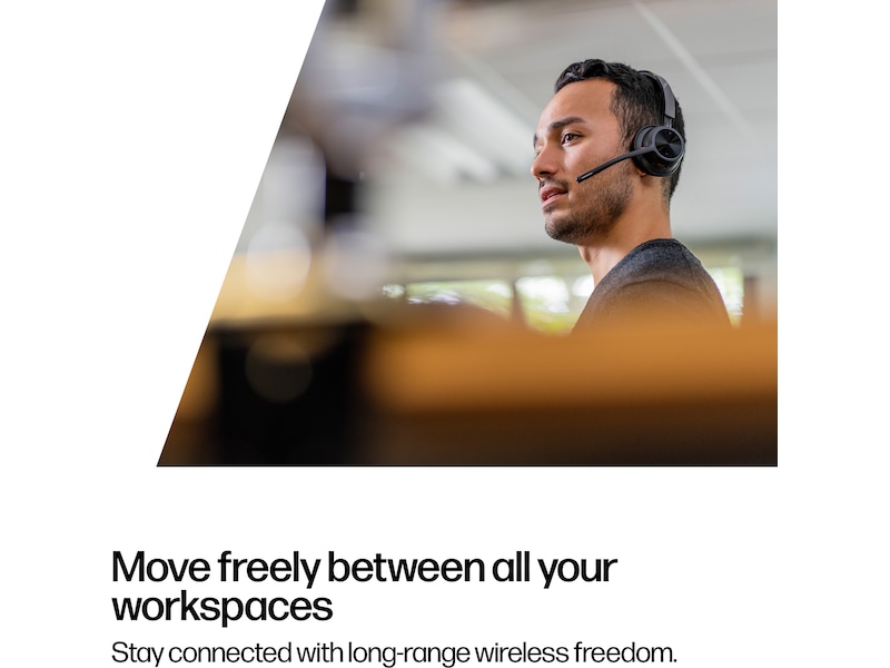 Poly Voyager 4320-M MS USB-C headset med opladningsstander Trådløst headset