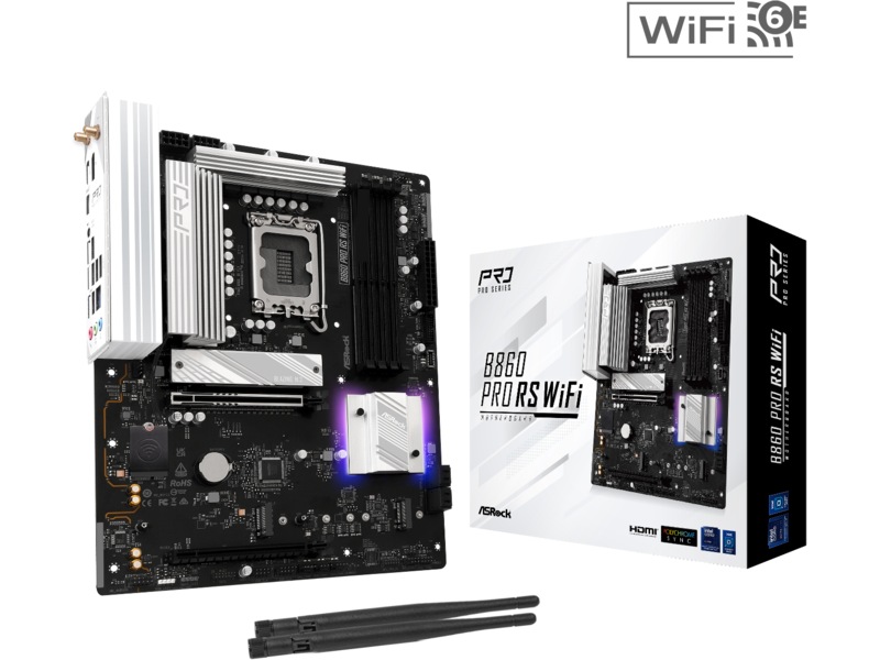 ASRock B860 Pro RS WiFi Bundkort Intel Socket