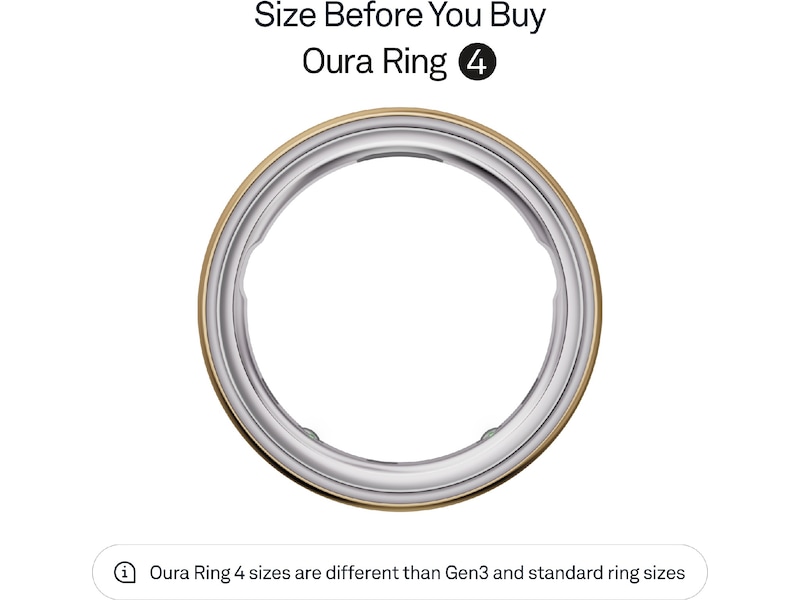 Oura Ring 4 Smart Ring str. 8 (guld) Smart ring