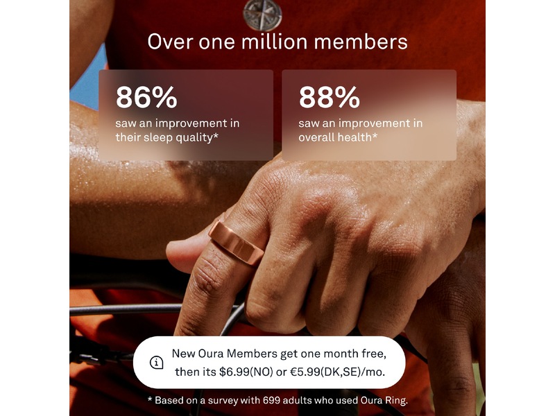 Oura Ring 4 Smart Ring str. 5 (roseguld) Smart ring