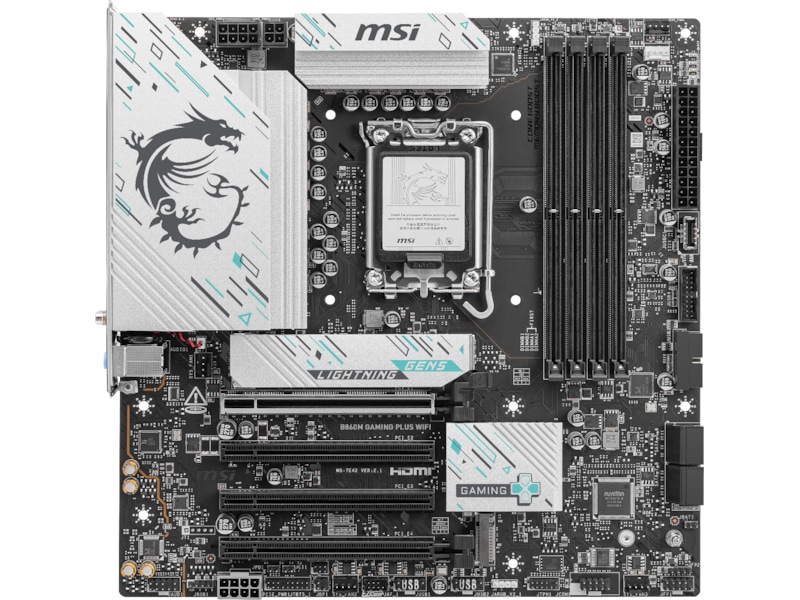 MSI B860M GAMING PLUS WIFI Bundkort Intel Socket