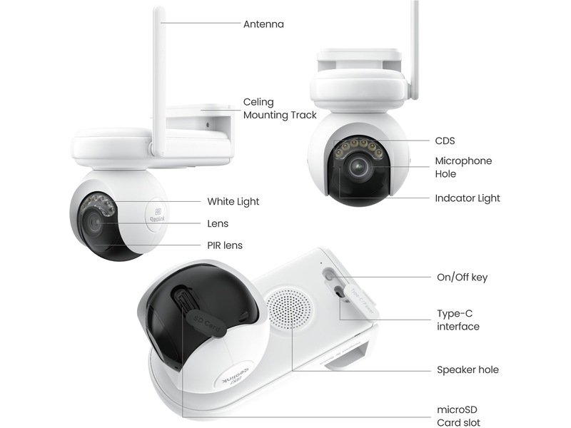 Reolink Altas PT Ultra trådløst udendørs overvågningskamera Overvågningskameraer
