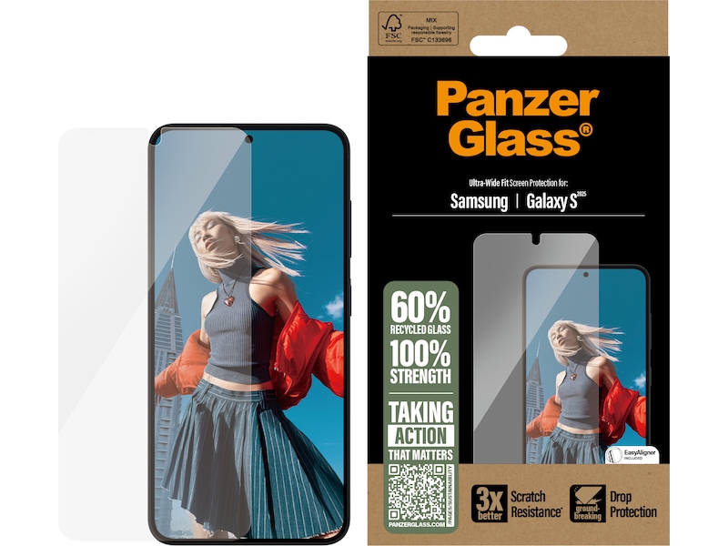 PanzerGlass Galaxy S25 Skærmbeskytter Skærmbeskyttelse mobiltelefon