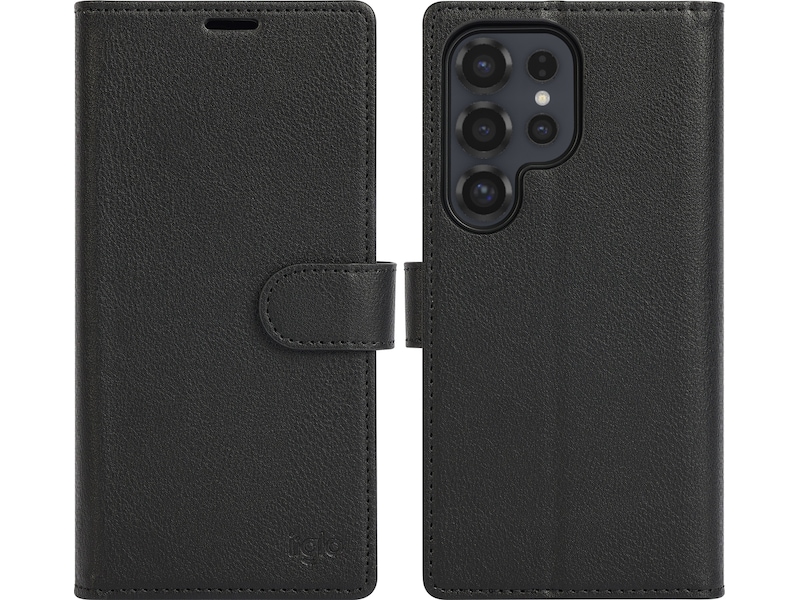 iiglo Galaxy S25 Ultra 2-i-1 Wallet cover (sort) Mobilcover