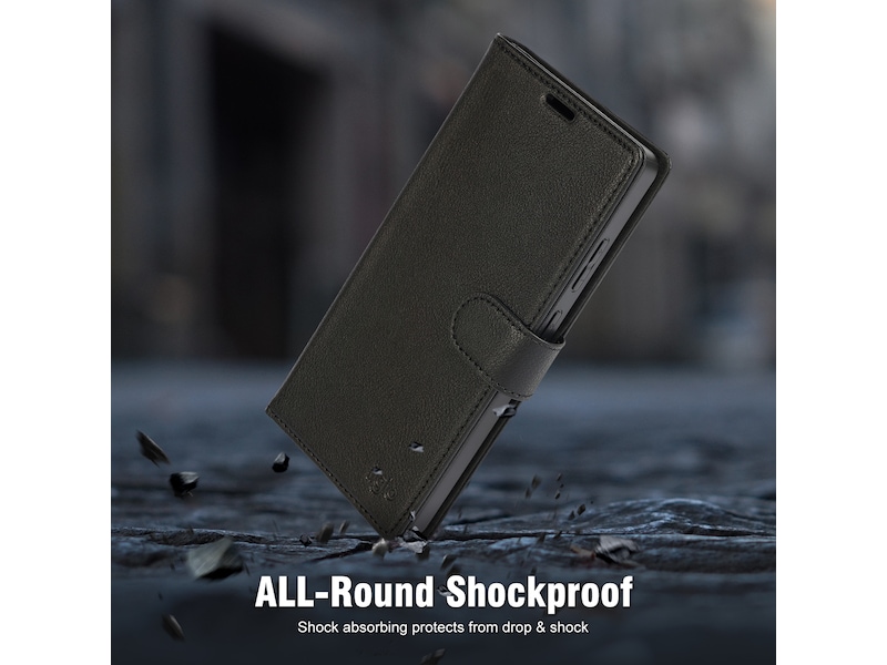 iiglo Galaxy S25 Ultra 2-i-1 Wallet cover (sort) Mobilcover