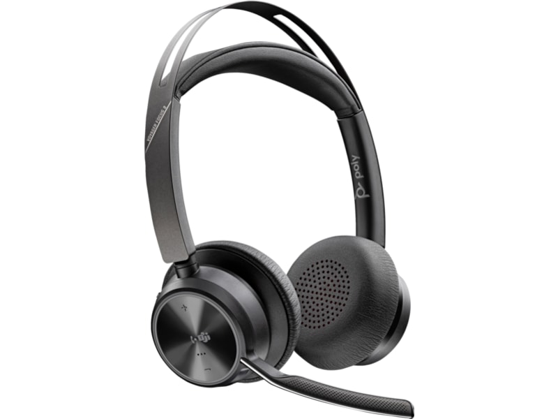 Poly Voyager Focus 2 MS USB-C Headset med opladningsstander Trådløst headset