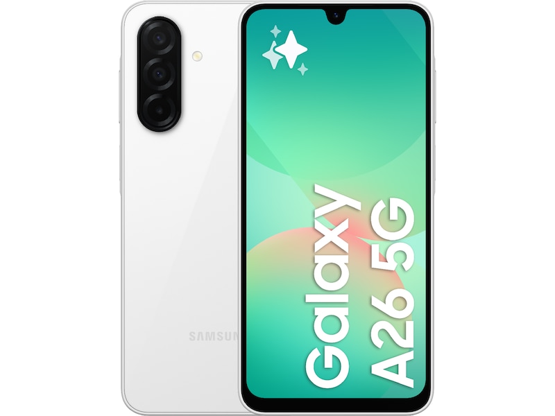 Samsung Galaxy A26 5G 128GB (hvid) Mobiltelefoner