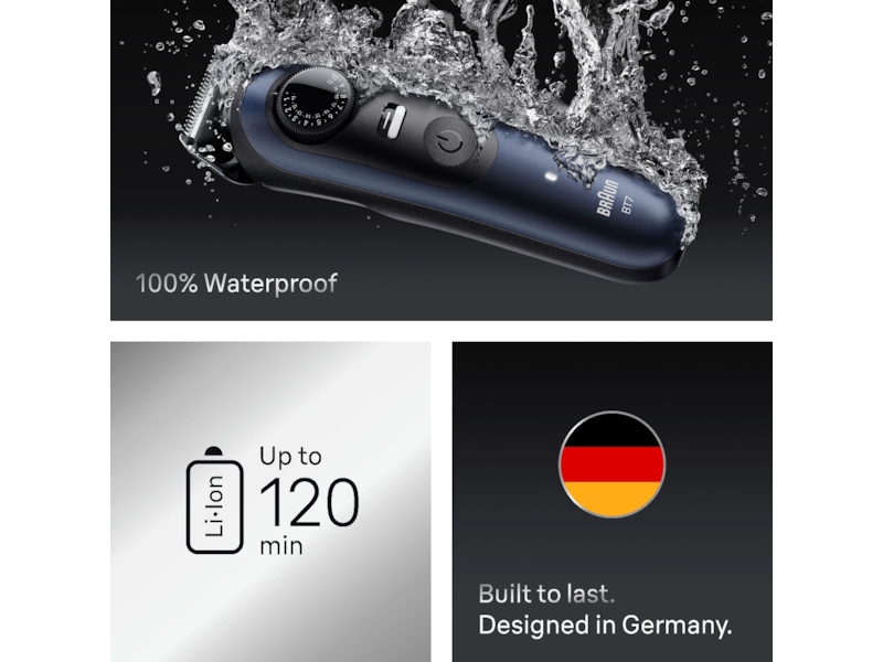 Braun Series 7 Skægtrimmer (blå) Barbermaskine