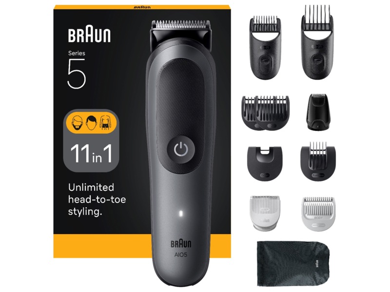 Braun Series 5 All-in-One grooming-sæt (grå) Hårtrimmer