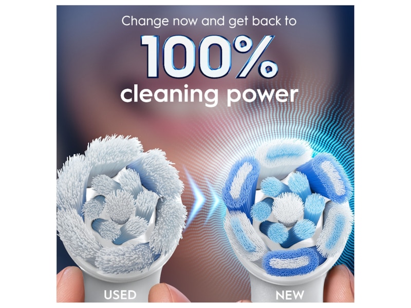 Oral-B iO Ultimate Clean Børstehoveder 6 stk (hvid) Tandbørstehoveder