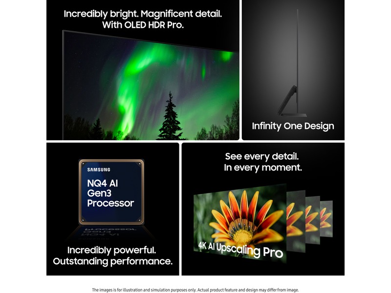 Samsung 55" S95F OLED 4K Smart TV (2025) 50 - 59 tommer TV