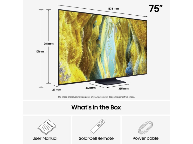 Samsung 75" QN73F Neo QLED 4K Mini LED smart-TV (2025) 70 - 79 tommer TV