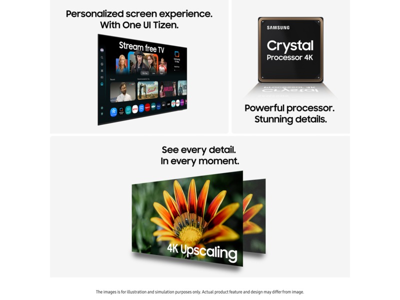 Samsung 50" U7005F UHD 4K Smart TV (2025) 50 - 59 tommer TV