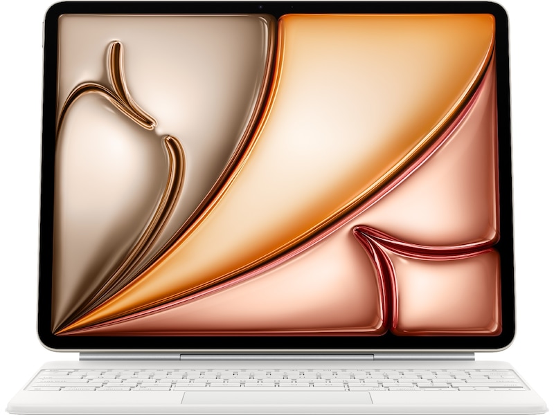 Apple iPad Air 13" Magic Keyboard (hvid) Tastatur og stylus