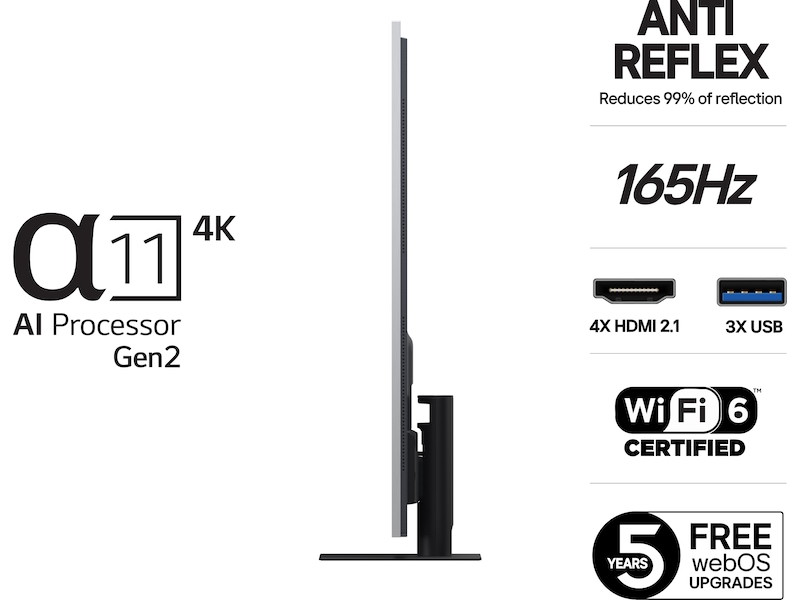 LG 55" G5 AI 4K OLED Smart TV (2025) 50 - 59 tommer TV