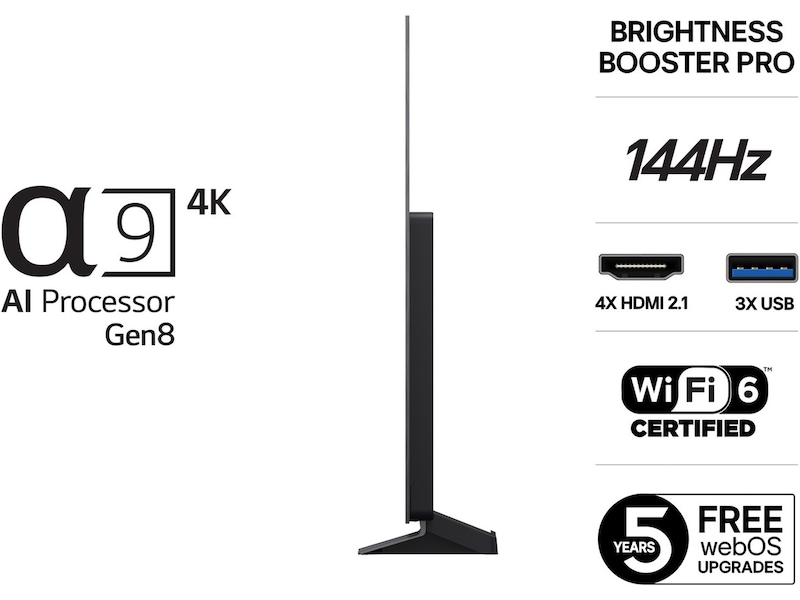 LG 65" C5 AI 4K OLED smart-TV (2025) 60 - 69 tommer TV