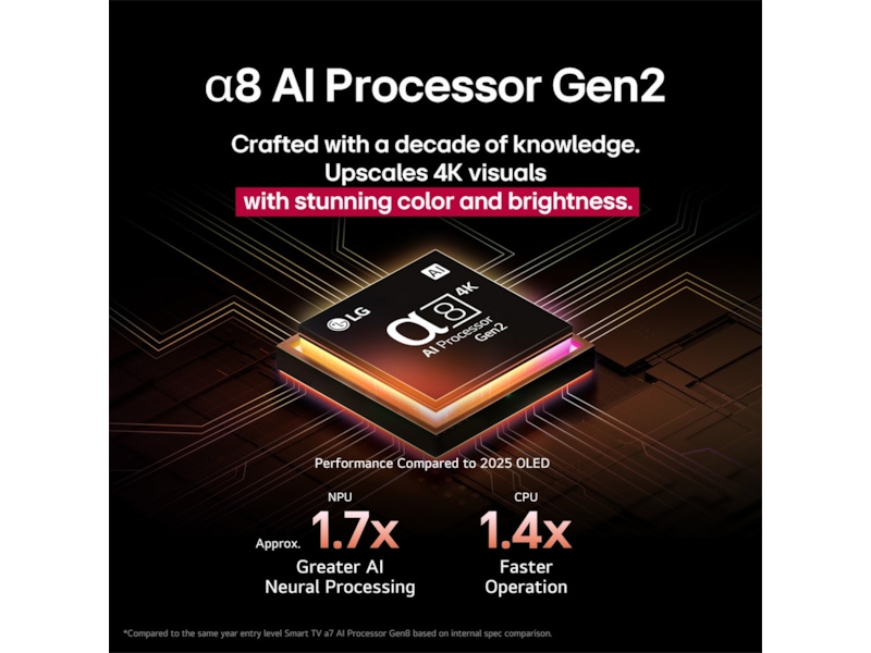 65 tommer LG OLED B5 AI 4K Smart TV 2025 60 - 69 tommer TV