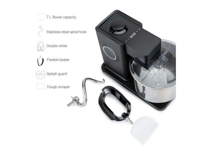 KM2BS-T70 Probaker timer sort med SS-krog Køkkenmaskiner