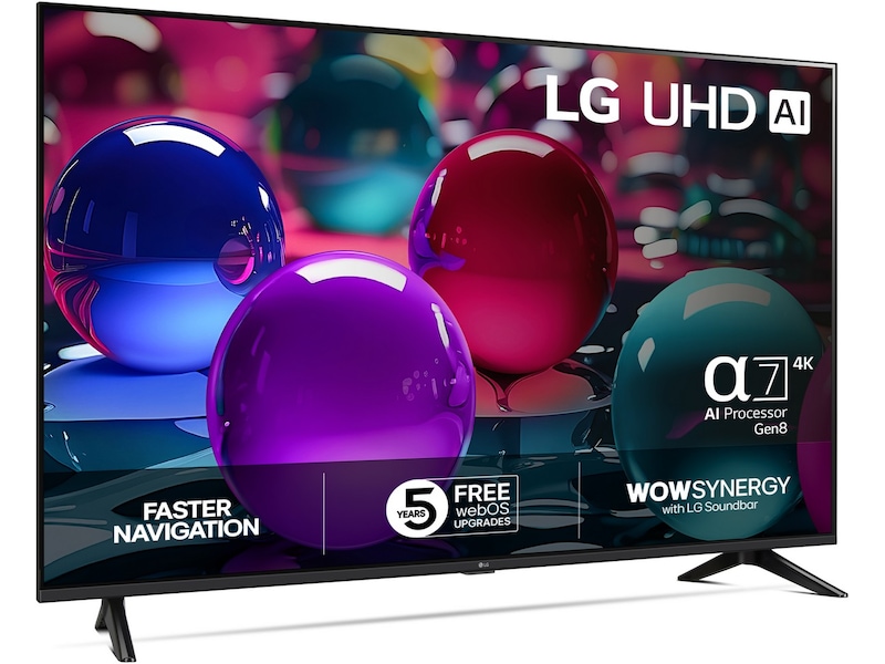 LG 55" UA73 AI 4K UHD smart-tv (2025) 50 - 59 tommer TV
