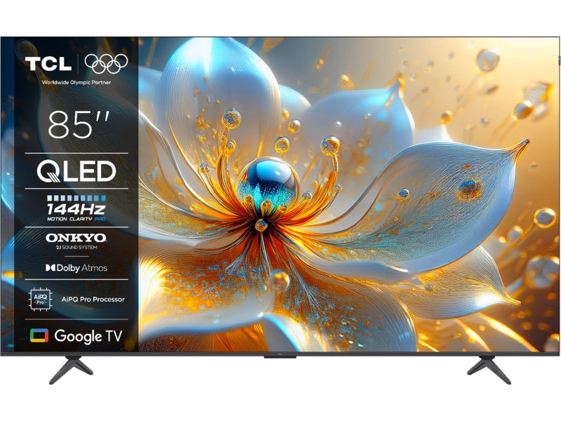 TCL 85" T8C 4K QLED Google TV (2025) Over 80 tommer TV