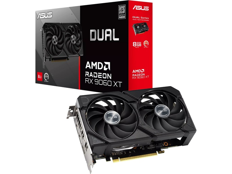 Asus Dual Radeon RX 9060 XT Grafikkort