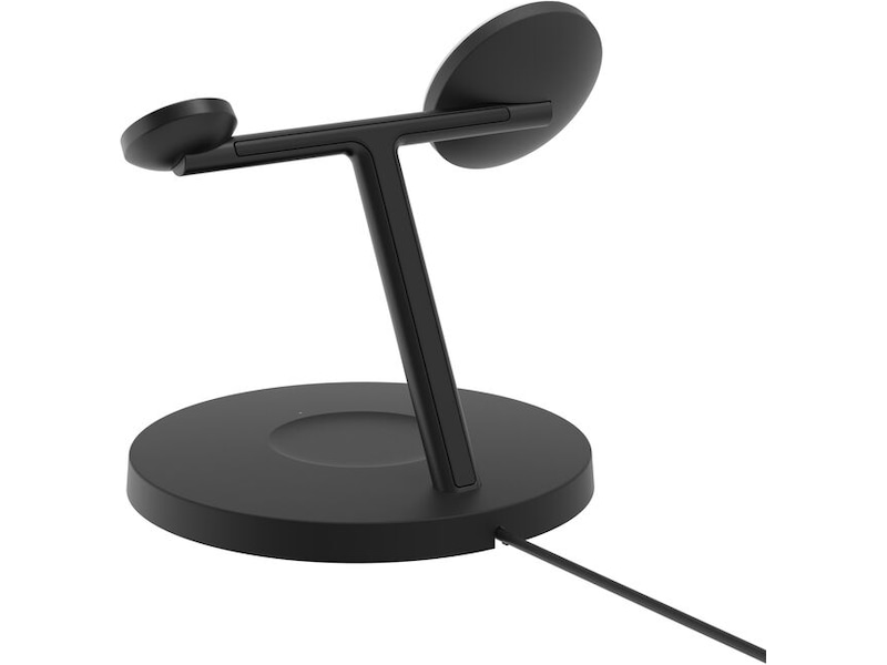 Belkin 3-i-1 Qi2 15W Ladestativ (sort) Trådløs oplader