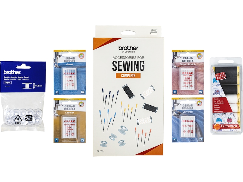 Brother COMPLETE tilbehørssæt 37 dele Tilbehør til symaskiner