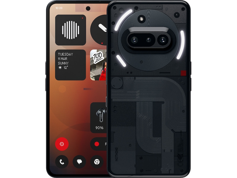 Nothing Phone (3a) 256GB (sort) Mobiltelefoner