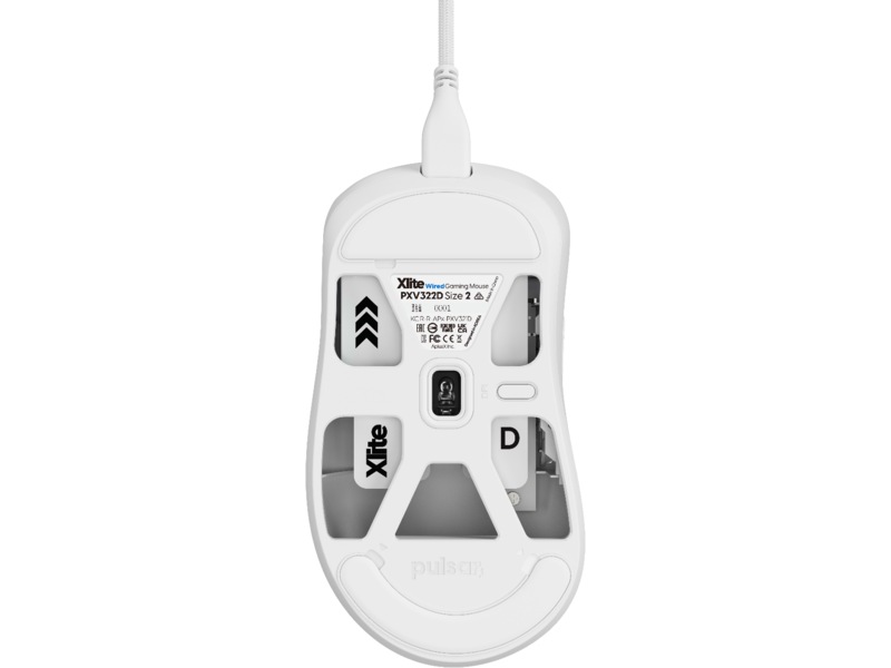 Pulsar Xlite medium gamingmus (hvid) Gamingmus