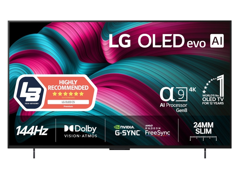 LG 42" C5 AI 4K OLED Smart TV (2025) Bundle 20 - 49 tommer TV