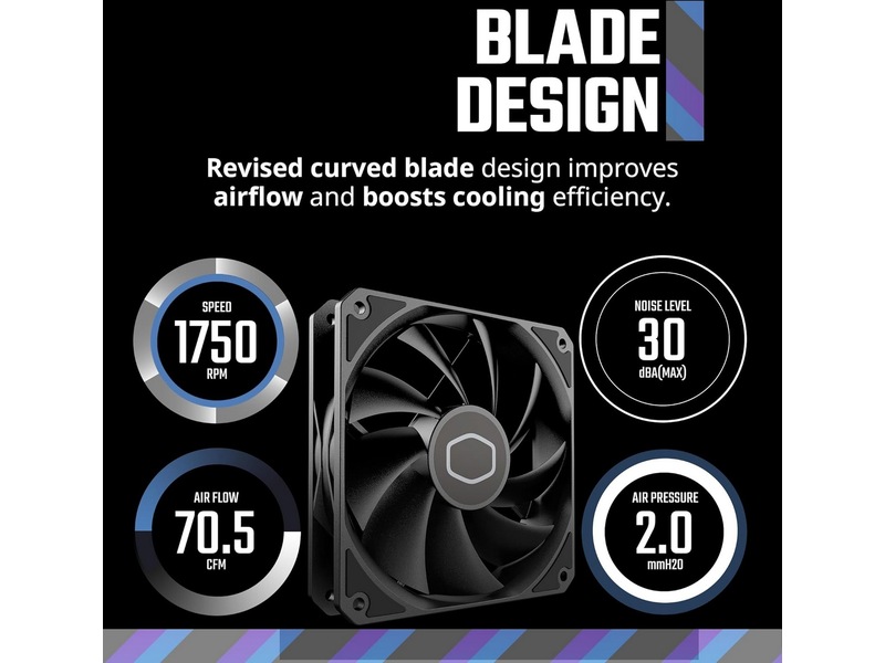 Cooler Master MF120 Lite Vifte (sort) Blæsere