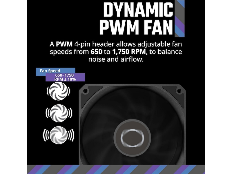 Cooler Master MF120 Lite Vifte (sort) Blæsere