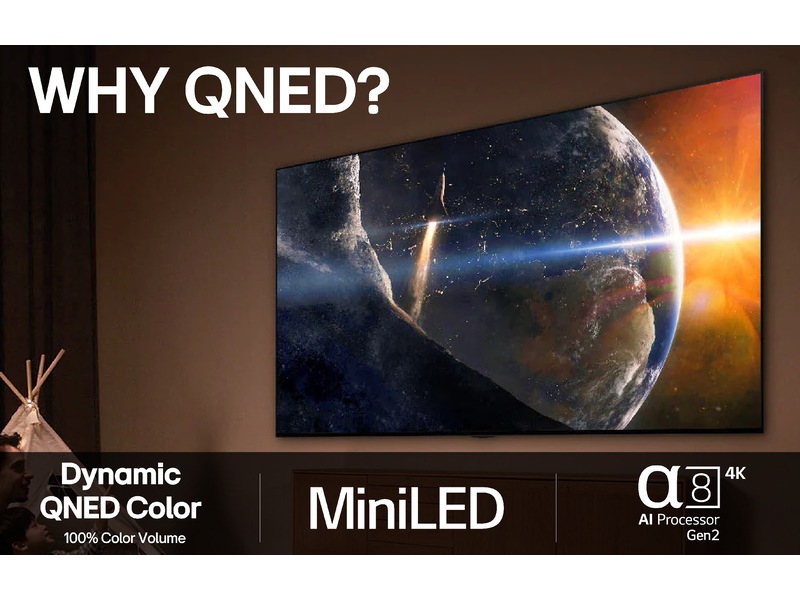 LG 86'' QNED85 evo AI MiniLED 4k Smart TV (2025) Over 80 tommer TV
