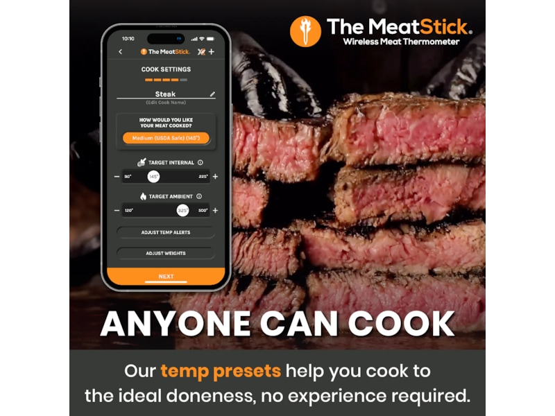 THE MEATSTICK 4X Sæt trådløst stegetermometer Andet køkkenudstyr