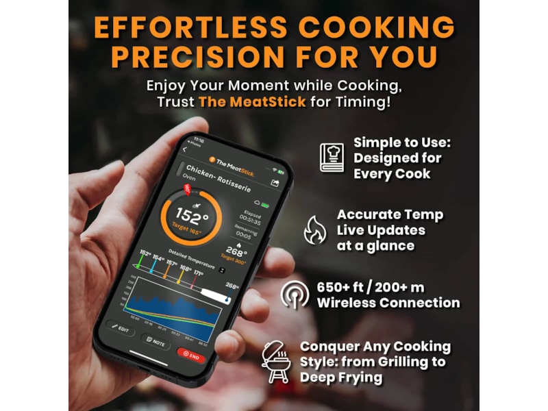 THE MEATSTICK V Sæt trådløst stegetermometer Andet køkkenudstyr