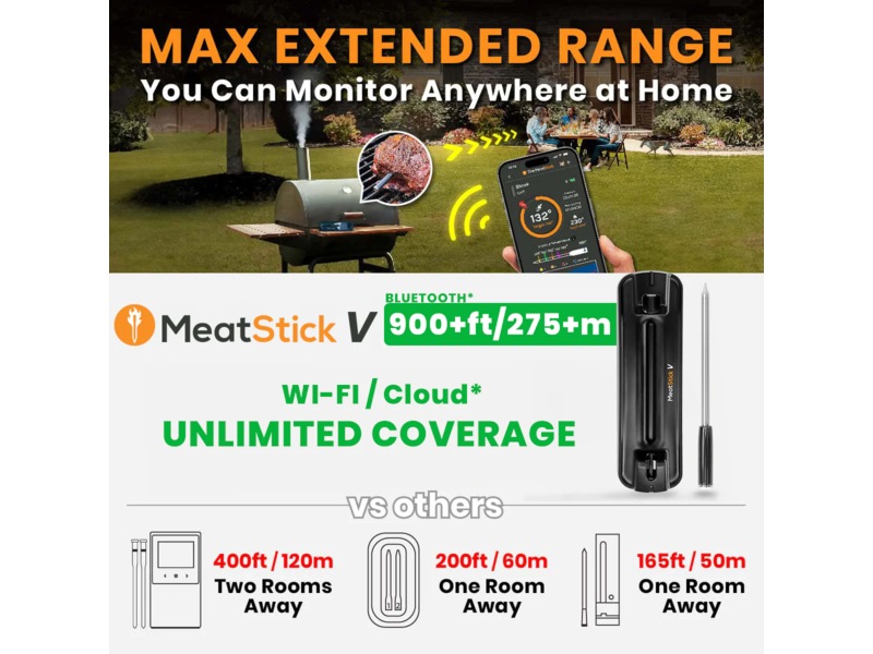 THE MEATSTICK V Sæt trådløst stegetermometer Andet køkkenudstyr