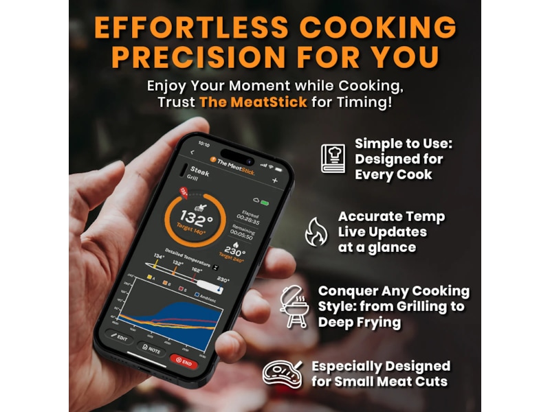 THE MEATSTICK Chef X Sæt trådløst stegetermometer Andet køkkenudstyr