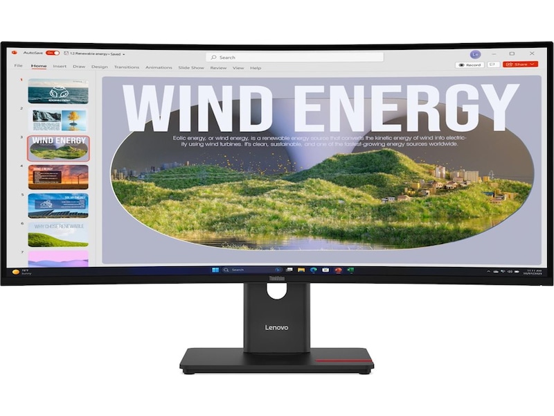 Lenovo 34" skærm ThinkVision T34WD-40 Skærme