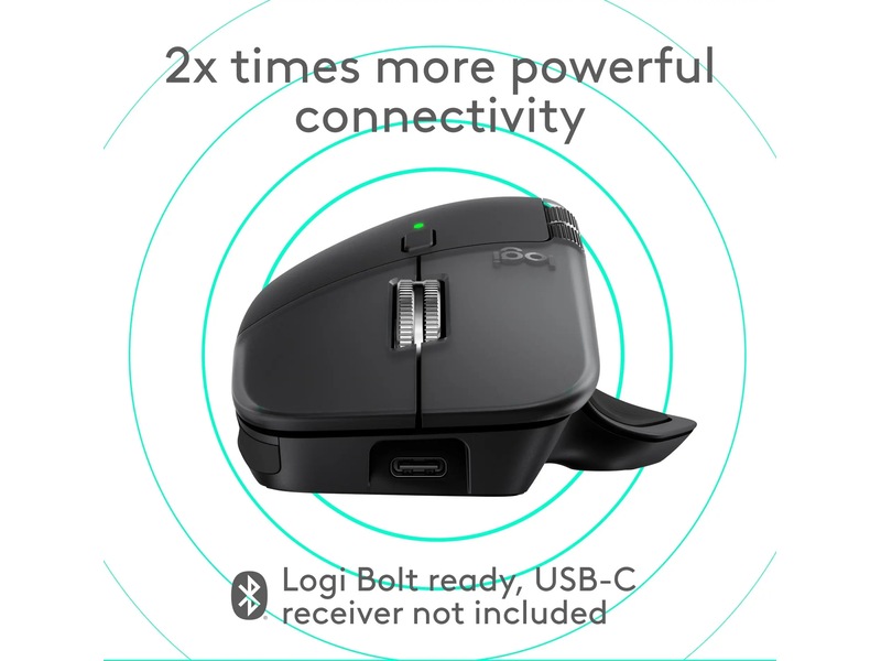 Logitech MX Master 4 för Mac Trådlös Mus (space black) Mus