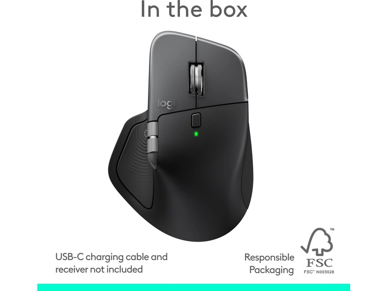 Logitech MX Master 4 för Mac Trådlös Mus (space black) Mus