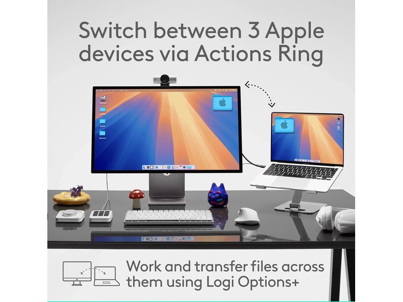 Logitech MX Master 4 för Mac Trådlös Mus (vit silver) Mus