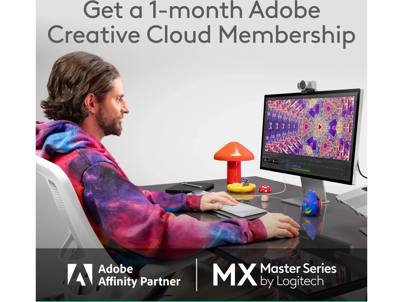 Logitech MX Master 4 för Mac Trådlös Mus (vit silver) Mus