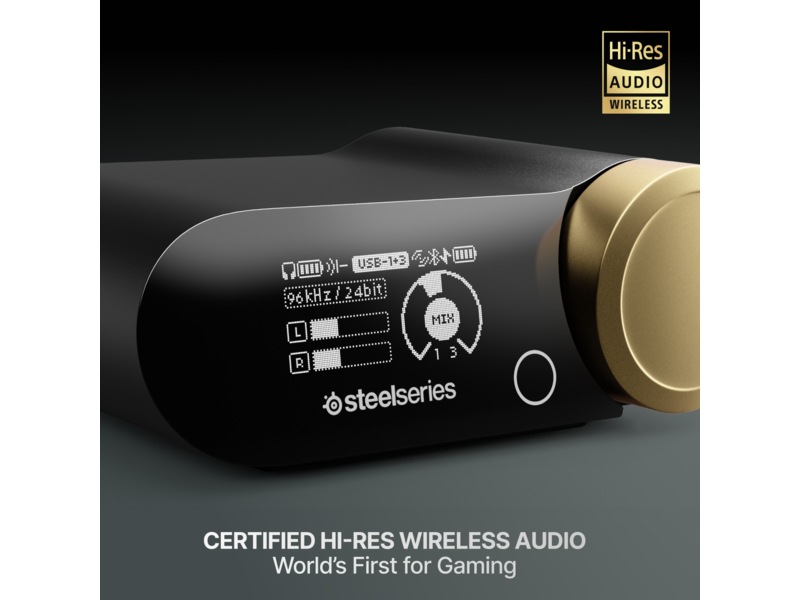 SteelSeries Arctis Nova Elite Trådløst Gamingheadset (salvie og guld) Gamingheadset