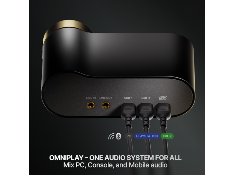 SteelSeries Arctis Nova Elite Trådløst Gamingheadset (salvie og guld) Gamingheadset