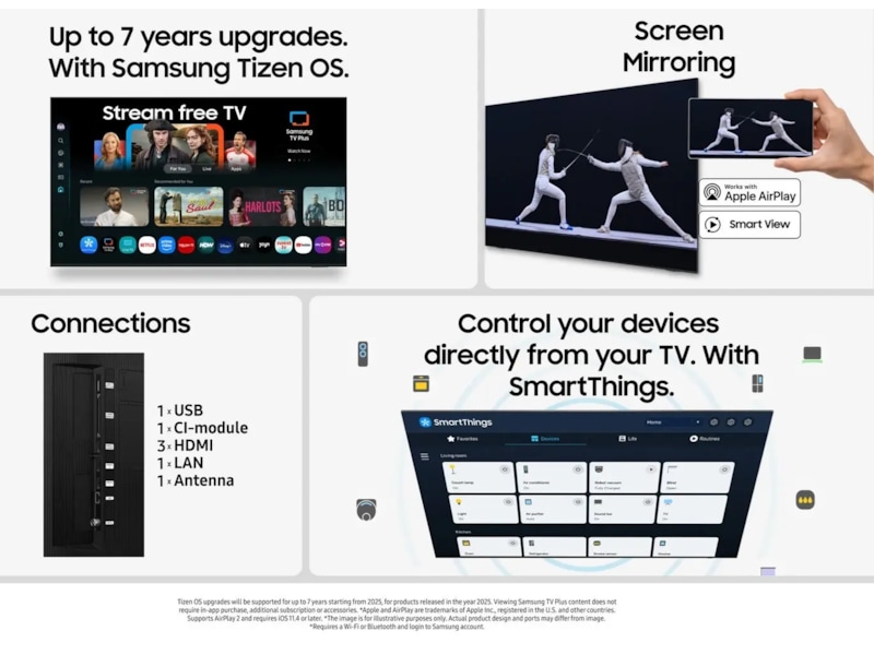 Samsung 65" Q6F QLED 4K smart-tv (2025) 60 - 69 tommer TV