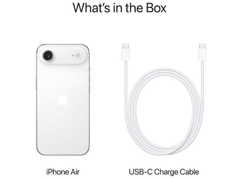 iPhone Air 256GB (skyhvid) Mobiltelefoner