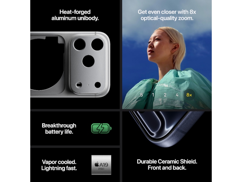 iPhone 17 Pro 256GB (sølv) Mobiltelefoner